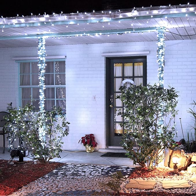 JMEXSUSS 200 LED White Christmas Lights Outdoor, 66ft Christmas Tree Lights - Image 3