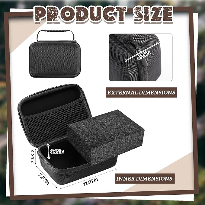 Relaxweex EVA Hard Case with Customizable Foam 11 x 7.8 x 4.3 Inch Protective - Image 2