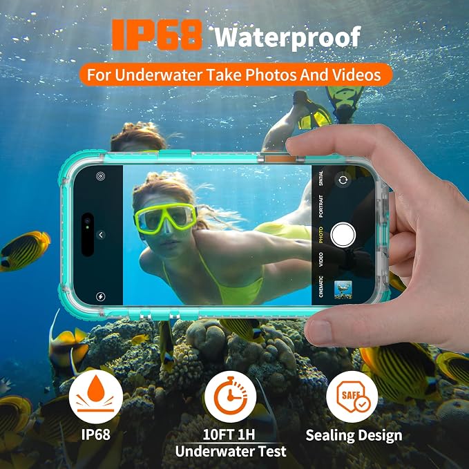 for iPhone 16 Pro Waterproof Case Compatible - Image 3