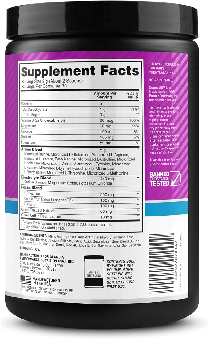 Optimum Nutrition Amino Energy Powder Plus Focus, - Image 11