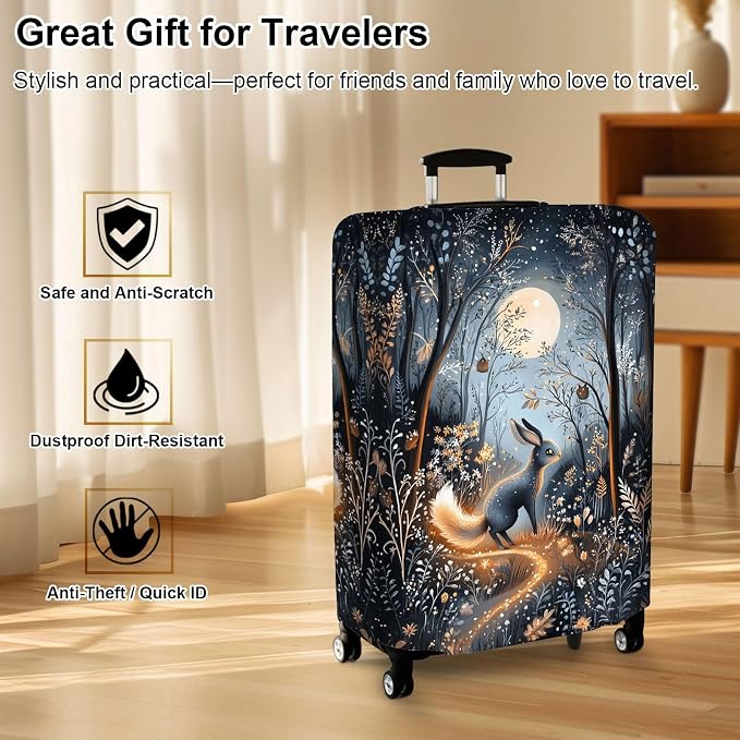 Luggage Cover Protector for 30-32 Inch Suitcases, TSA Approved Elastic Travel - Image 7