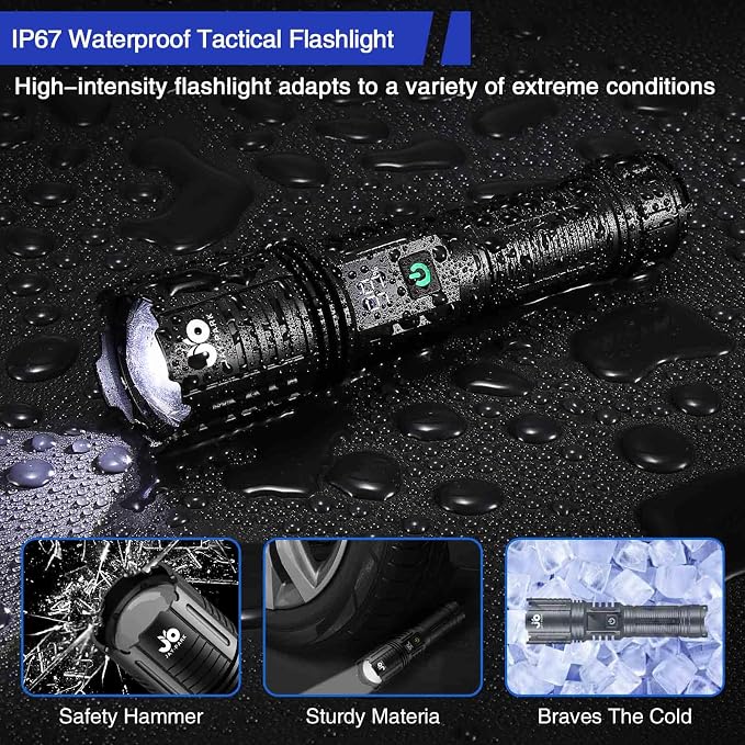 JAY-PARK Rechargeable Flashlights 10000 Lumen, LED Flashlight - Image 7
