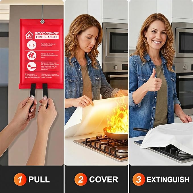 Mondoshop Fire Blankets Emergency - Image 2