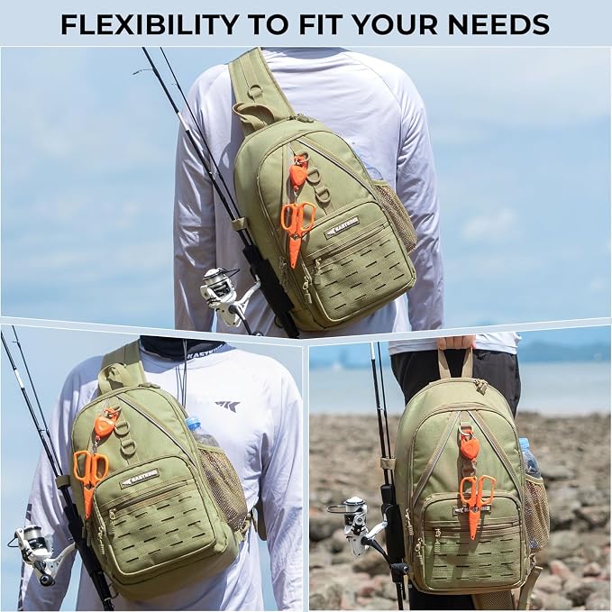 KastKing Karryall Sling Tackle Bag–Fishing Sling Pack, Fishing Backpack - Image 6