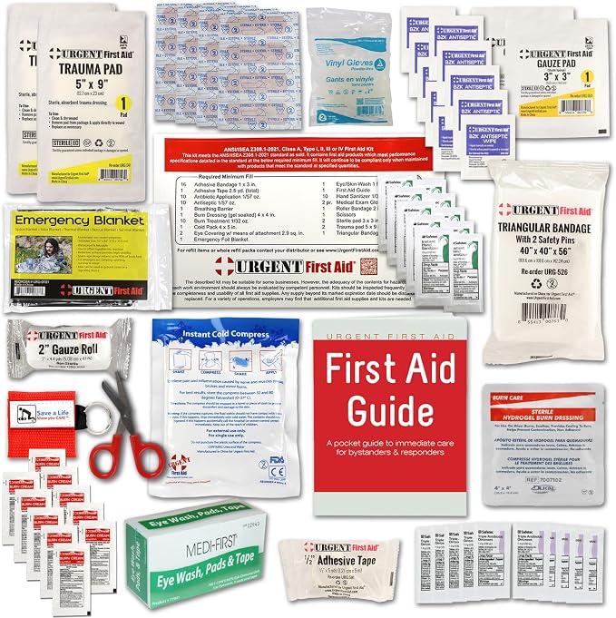 OSHA & ANSI First Aid Kit Refill/Upgrade, 25 Person, 78 Pieces, ANSI 2021 Class - Image 4