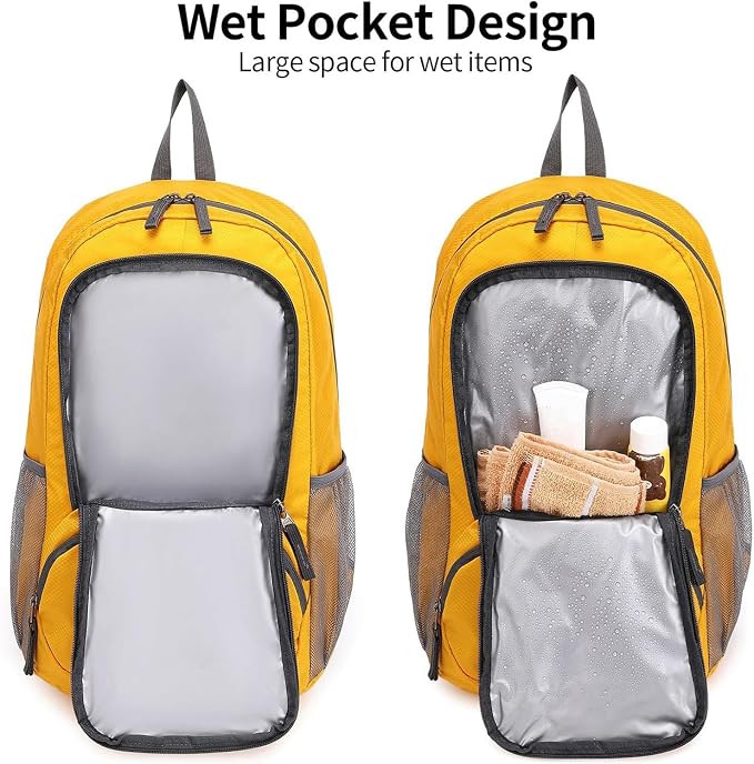 FENGDONG 35L Lightweight Foldable Waterproof Packable Travel Small Hiking - Image 6