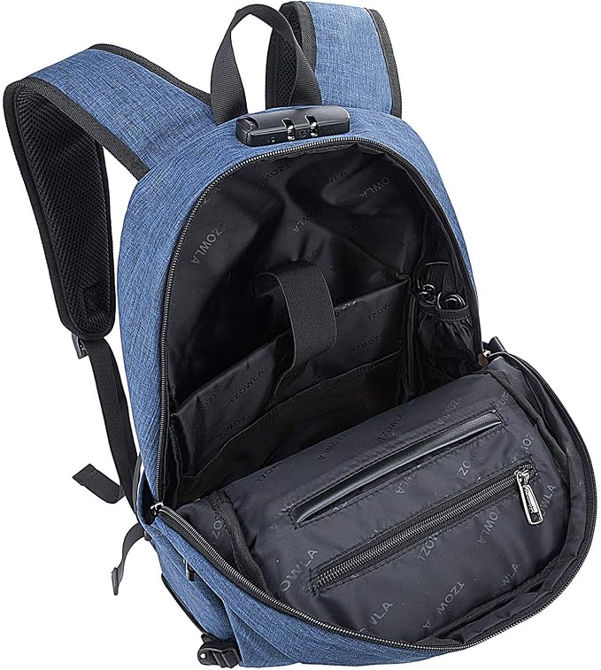 Tzowla Travel Laptop Backpack Water Resistant Anti-Theft Bag - Image 3