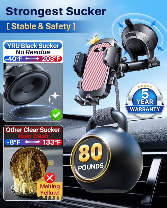YRU Dashboard Cell Phone Holder - Image 2