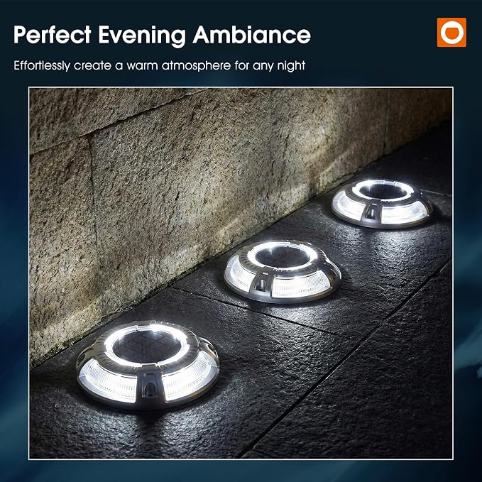 addlon Solar Dock Lights Outdoor 1 Pack, 2 Color Modes LED Deck Marine - Image 9