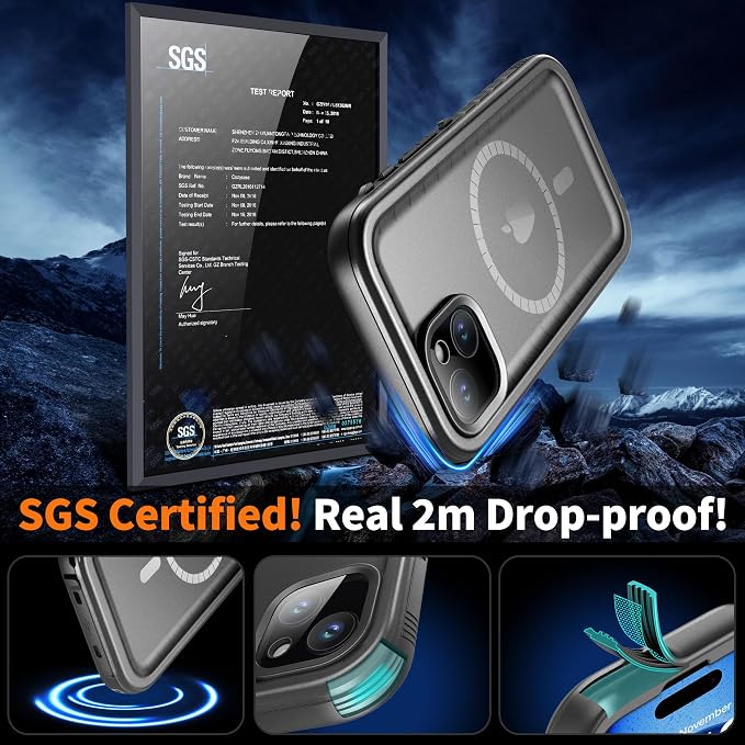 Cozycase for iPhone 14 Waterproof Shockproof Dustproof Case - Image 4