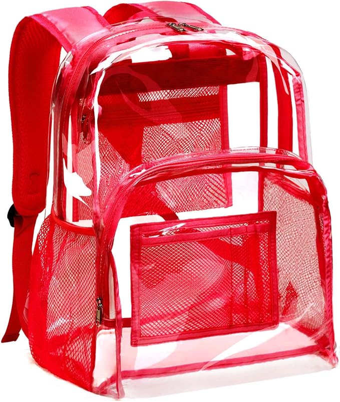 Vorspack Clear Backpack Heavy Duty PVC Transparent Backpack by Vorspack