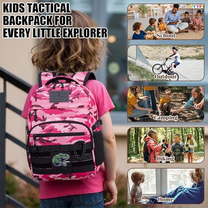 Kids Tactical Backpack Army Molle Bookbag Military Boys Backpack - Image 6