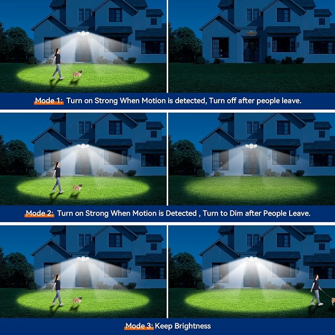 LED Security Lights Motion Sensor Outdoor Lights, 6500K Daylight, IP65 - Image 5