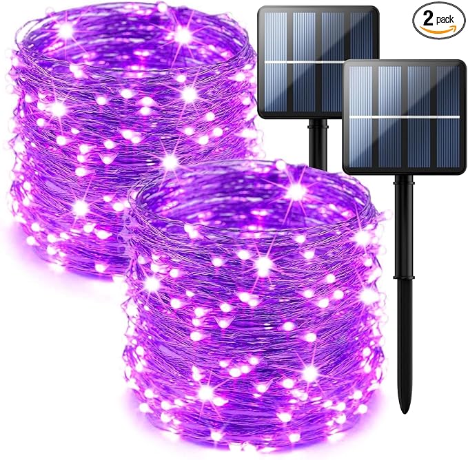 Selarlyt 2-Pack 200 LED Solar Fairy Lights Outdoor, Upgraded Oversize Lamp by SelarlytLighting