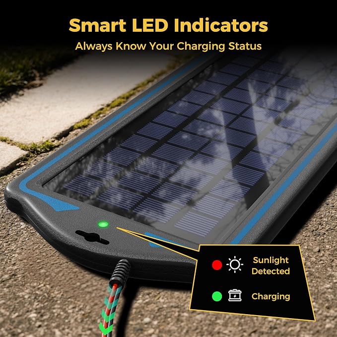SUNAPEX 12V Solar Battery Charge: 5W Waterproof Portable Solar Panel Kit - Image 5