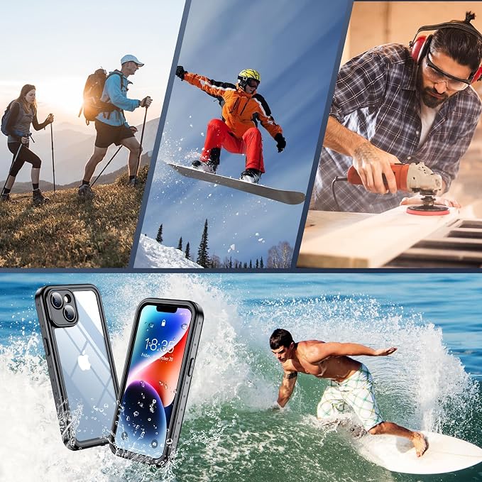 SPIDERCASE for iPhone 14 Case Waterproof, Built-in Lens & Screen Protector - Image 7