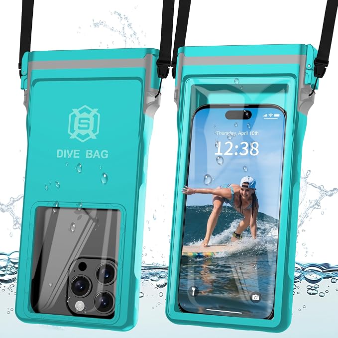 GOLDJU Waterproof Phone Pouch, 7.0 inch Waterproof Phone Case by GOLDJU