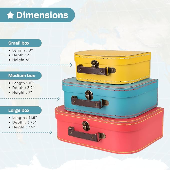 Jewelkeeper Decorative Storage Boxes Set of 3 - Image 3