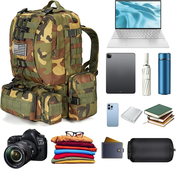 Large Military Tactical Backpack - Image 8