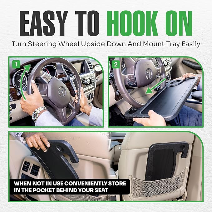 lebogner Steering Wheel Tray, Car Food Trays - Image 4