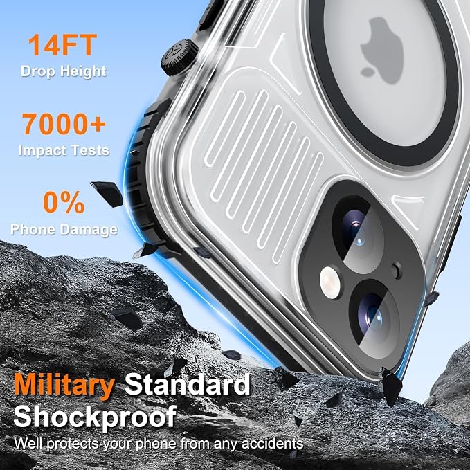 WIFORT for iPhone 15 Waterproof Case, 360 Full Body Sealed Protection Cover - Image 9