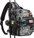 Piscifun Fishing Tackle Backpack, Convertible Sling or Waist Pack, 16-Pocket by Piscifun