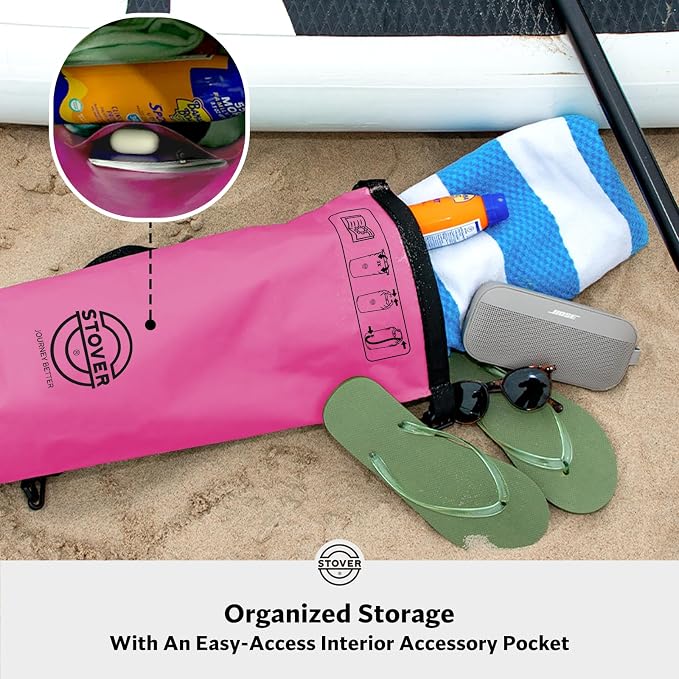 STOVER 5/10/25/30/40/55L Waterproof Dry Bag- Roll-Top Backpack w/Phone Case- - Image 4