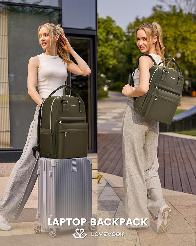 LOVEVOOK Laptop Backpack for Women 15.6 Inch Laptop Bag - Image 7