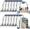 Shappy 30 Pcs Clear Drawstring Backpack, Plastic Waterproof Transparent Stadium by Shappy