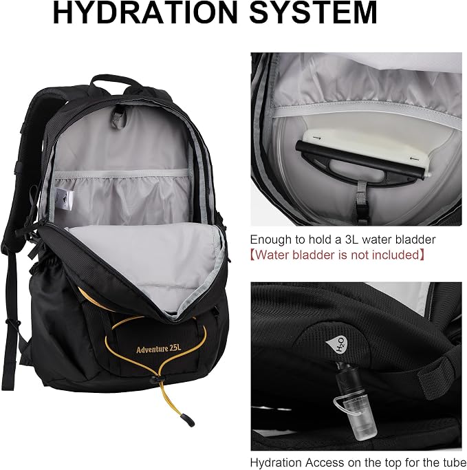 MOUNTAINTOP Hiking Backpack, 25L Camping Backpack, Men Women Hiking Daypack - Image 4