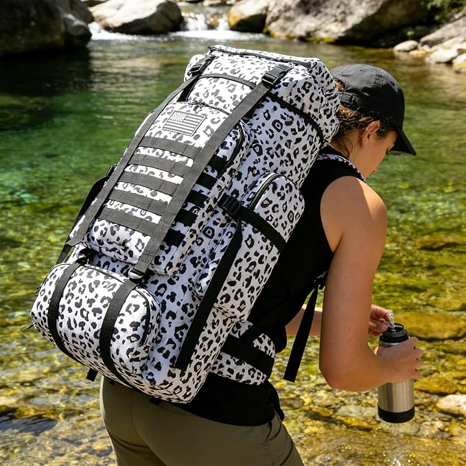 Hiking Backpack for Men 70L/100L Camping Backpack Military Rucksack Molle 3 - Image 6