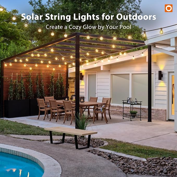 addlon 50FT Solar String Lights Outdoor Waterproof - Image 9