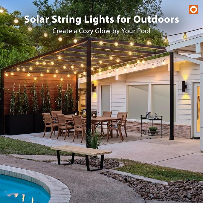 addlon 100FT Solar String Lights Outdoor - Image 9