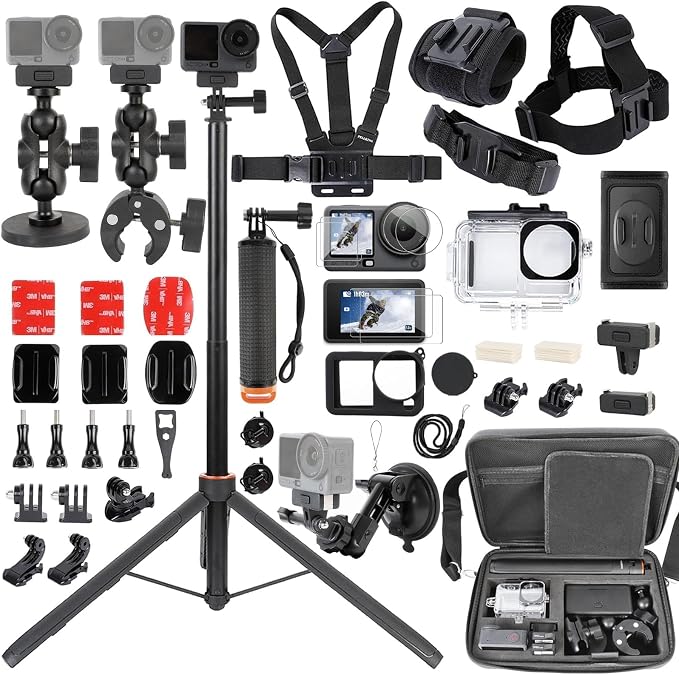 PellKing Accessories Kit for DJI Osmo Action 6, Carrying Case by PellKing