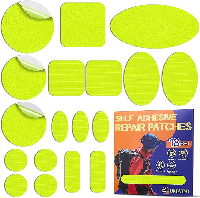 Down Jacket Repair Patch Kit, Outdoor Gear Tenacious Repair Tape, Self Adhesive by Unknown