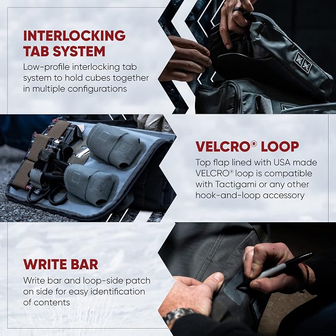 Vertx VTAC Stackable Storage Cube, Car Tactical Gear Carry Bag Organizer - Image 3