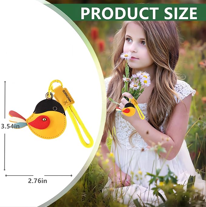 Leather Keychain Holder Case Compatible - Image 2