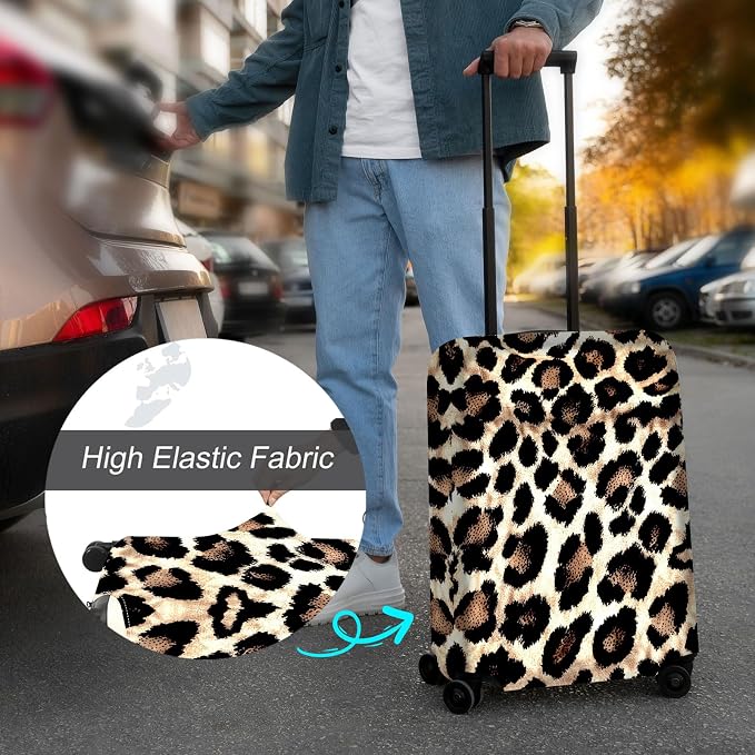 Luggage Cover Protector for 22-24 Inch Suitcases, TSA Approved Elastic Travel - Image 4
