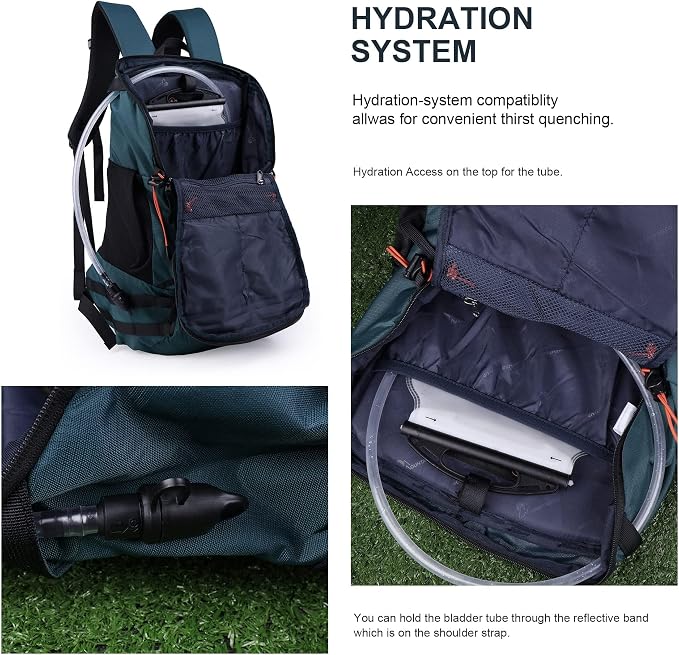 MOUNTAINTOP Hiking Backpack 35L Travel Backpack Lightweight Daypack - Image 4
