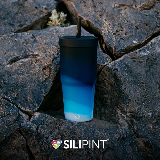 Silipint: 32oz Silicone STRAW TUMBLER, Unbreakable, Dishwasher Safe - Image 5