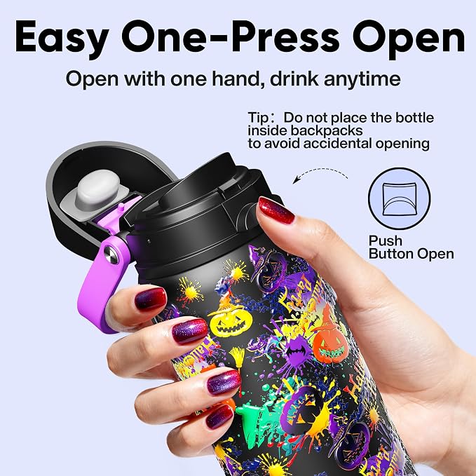 Insulated Water Bottle with Straw - Image 4