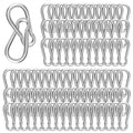 Carabiner, Heavy Duty Galvanized Steel Spring Snap Hook Carabiner Clips by High-PQ