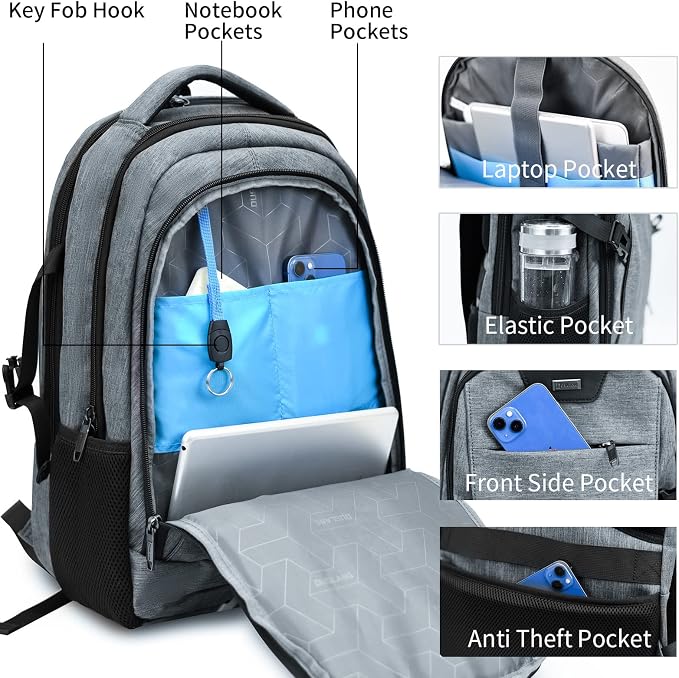 DUSLANG Travel Work Laptop Backpack - Image 4