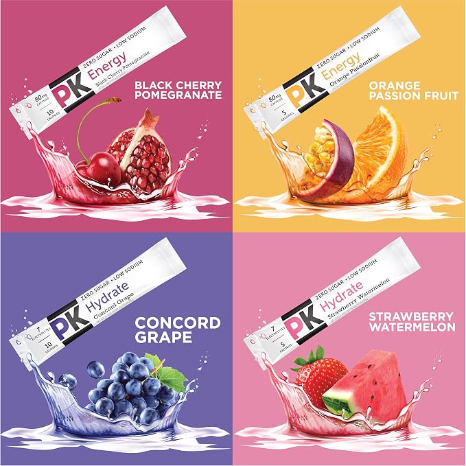PURE KICK Energy and Hydrate Singles To Go Drink Mix Variety Pack, Strawberry - Image 4