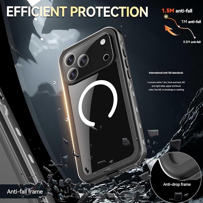 Compatible for iPhone 17 Pro Max Case 6.9" Waterproof 【Compatible - Image 4