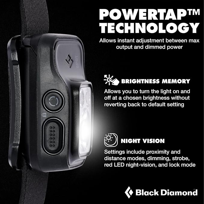 BLACK DIAMOND Spot 400 Headlamp | 400 Lumens Brightness, Dimmable | Waterproof - Image 3