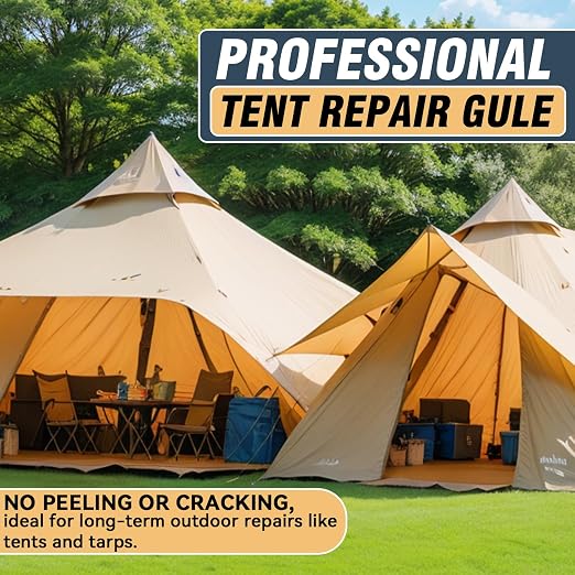 Tent Repair Glue Seam Sealer, Waterproof Flexible Tent Repair Kit, Tent Seam - Image 8
