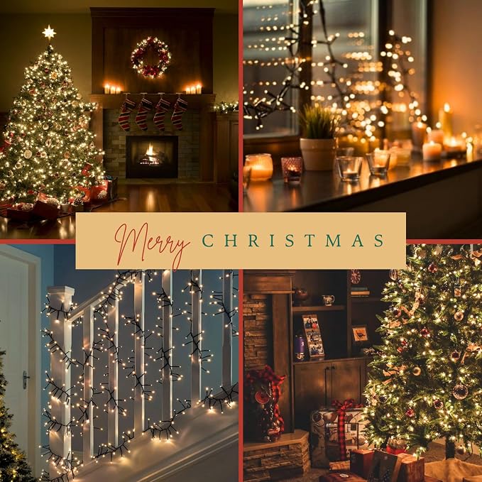 2-Pack Total 164FT 400LED Connectable Christmas Lights Outdoor, Christmas - Image 2