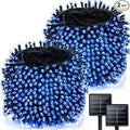 2 Pack 480 LED Solar Chrismas Lights Outdoor, 170 FT Super Long Solar String by Albelt