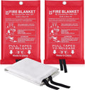 Fire Blanket for Home Emergency Survival – Fiberglass Suspend Fire Flames by Ajiaguo